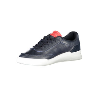 Zapatilla para hombre de cuero azul