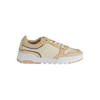 Beige Damen-Sneaker aus Polyester