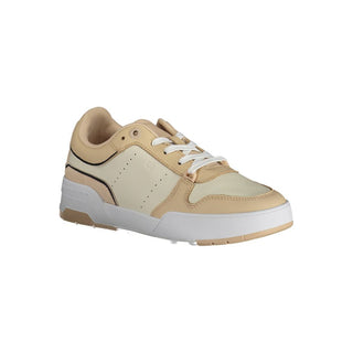 Beige Damen-Sneaker aus Polyester