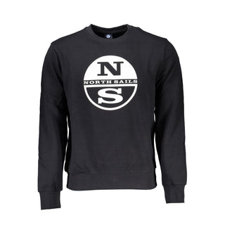Schwarzes Baumwoll-Sweatshirt für Herren
