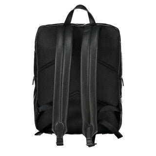 Mochila para hombre de poliéster negra