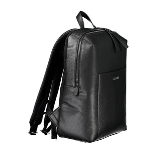 Mochila para hombre de poliéster negra