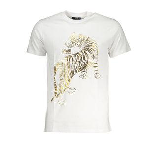 Camiseta blanca de algodón para hombre