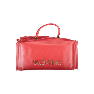 Rosso Poliuretano Womens Bag with Handles and Shoulder Strap