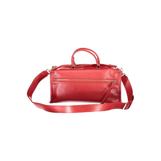 Rosso Poliuretano Womens Bag with Handles and Shoulder Strap