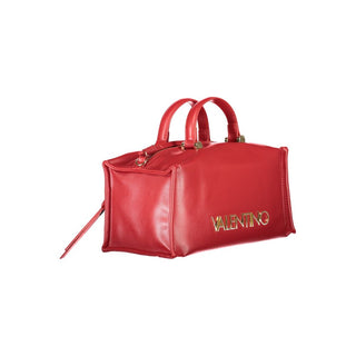 Rosso Poliuretano Womens Bag with Handles and Shoulder Strap