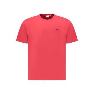 Camiseta de algodón roja para hombre