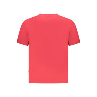 Camiseta de algodón roja para hombre