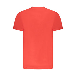 Red Cotton Men T-Shirt
