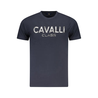 Blu Cotton Men T-Shirt