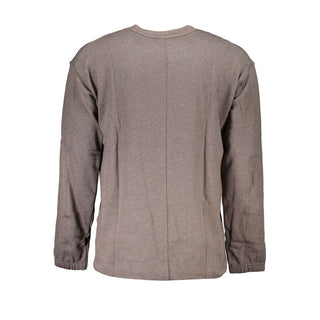 Sudadera de algodón marrón para hombre
