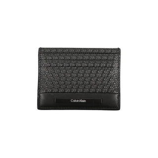 Black Polyurethane Men Wallet