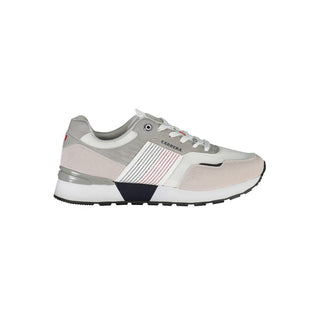 White Polyurethane Men Sneaker