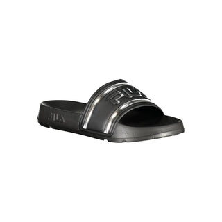 Schwarzer Damen-Hausschuh aus Polyurethan