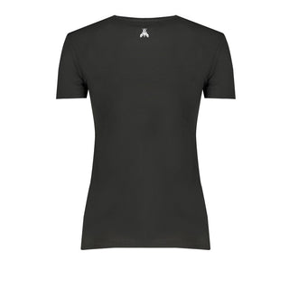 Schwarzes Damen-T-Shirt aus Bio-Baumwolle