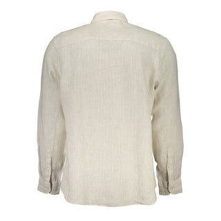 Beige Linen Men's Shirt