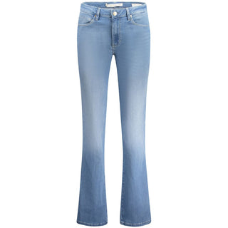 Pantalones vaqueros azules de algodón para mujer