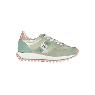 Grüne Polyester Damen-Sneaker