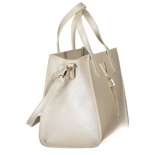 Graue Damenhandtasche aus Polyurethan