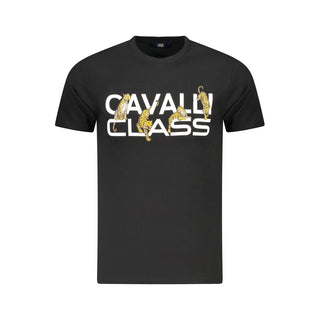 Black Cotton Men's T-Shirt