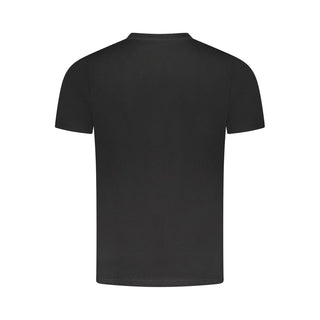 Black Cotton Men T-Shirt