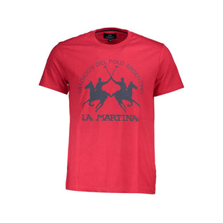 Rosso Baumwoll-T-Shirt für Herren