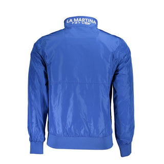 Chaqueta azul de poliéster para hombre