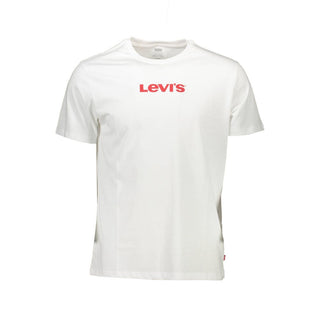 Weißes Baumwoll-Herren-T-Shirt