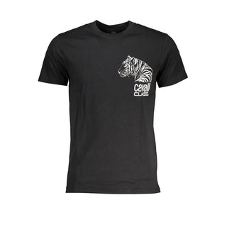Camiseta negra de algodón para hombre