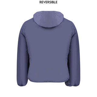 Blaue Polyamid-Herrenjacke
