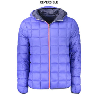 Blaue Polyamid-Herrenjacke