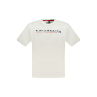 Camiseta de algodón blanca para hombre