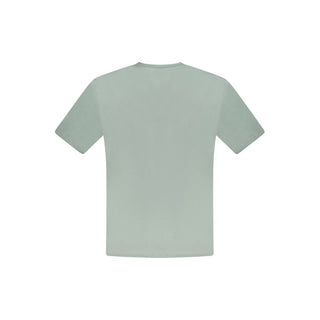 Camiseta verde de algodón para hombre