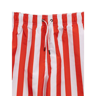 Rote Badeshorts aus Polyester