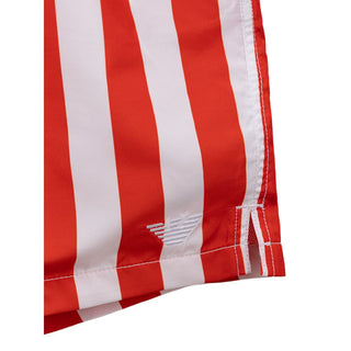 Rote Badeshorts aus Polyester