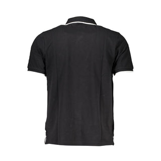 Schwarzes Herren-Poloshirt aus Baumwolle