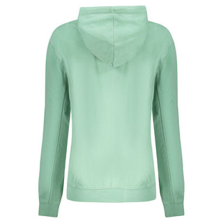 Sudadera verde de algodón para mujer