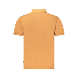 Oranges Herren-Polohemd aus Baumwolle