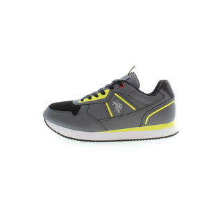 Grauer Herren-Sneaker aus Polyester