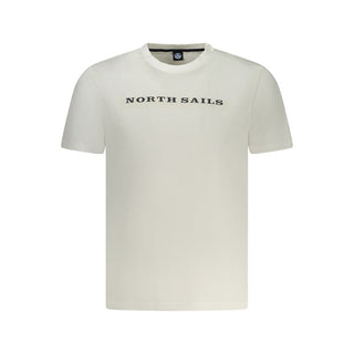 White Cotton Men T-Shirt