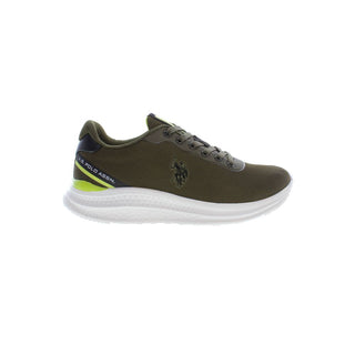 Zapatillas deportivas verdes de poliéster para hombre