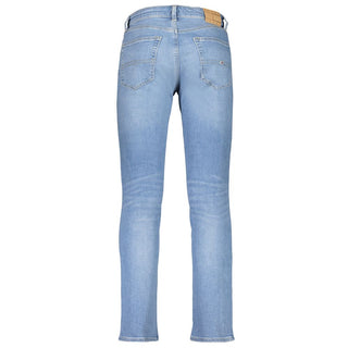 Jeans masculinos de algodón azul claro