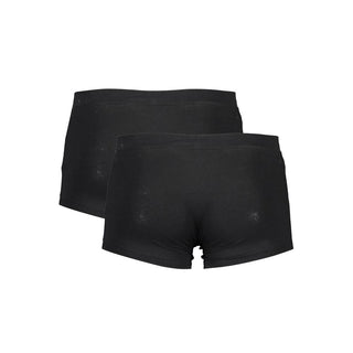 Boxers de algodón negro para hombre