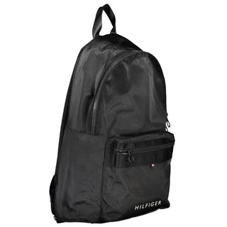 Mochila para hombre de poliéster negra