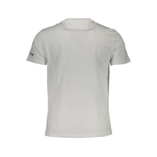 Camiseta blanca de algodón para hombre