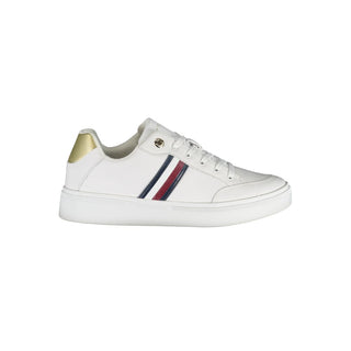 Weiße Polyurethan Damen Sneaker