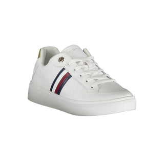 Weiße Polyurethan Damen Sneaker