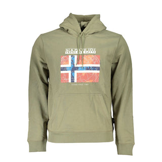 "Verde Cotton Men's Sweatshirt with Hood"