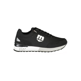 Schwarzer Polyurethan-Herren-Sneaker