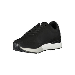 Zapatilla deportiva negra de poliuretano para hombre